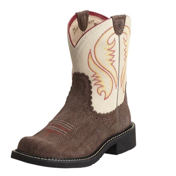 Ariat Shoes - Ariat Fatbaby Heritage Collection Western Boots Espresso Embossed Brown Women 8